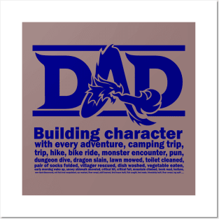 D&D Dad (Blue) Posters and Art